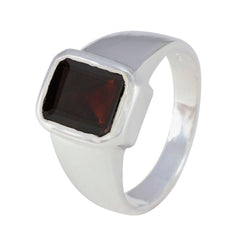 Mathilde Abstract Red Solitaire Ring