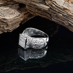 Savannah Art Deco White Solitaire Ring