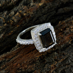 Isabella Artisan Brown Halo Ring with Gemstone Accent