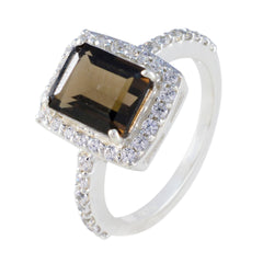 Isabella Artisan Brown Halo Ring with Gemstone Accent