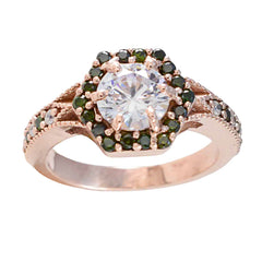 Priya Elegant Blue Halo Ring for Women with Gemstones