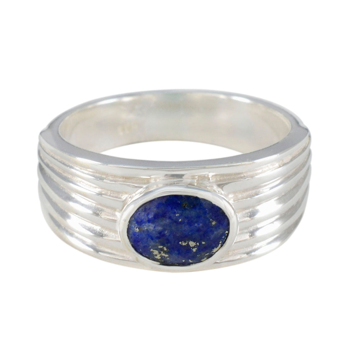 Abigail Promise Blue Solitaire Ring Lapis Lazuli Blue