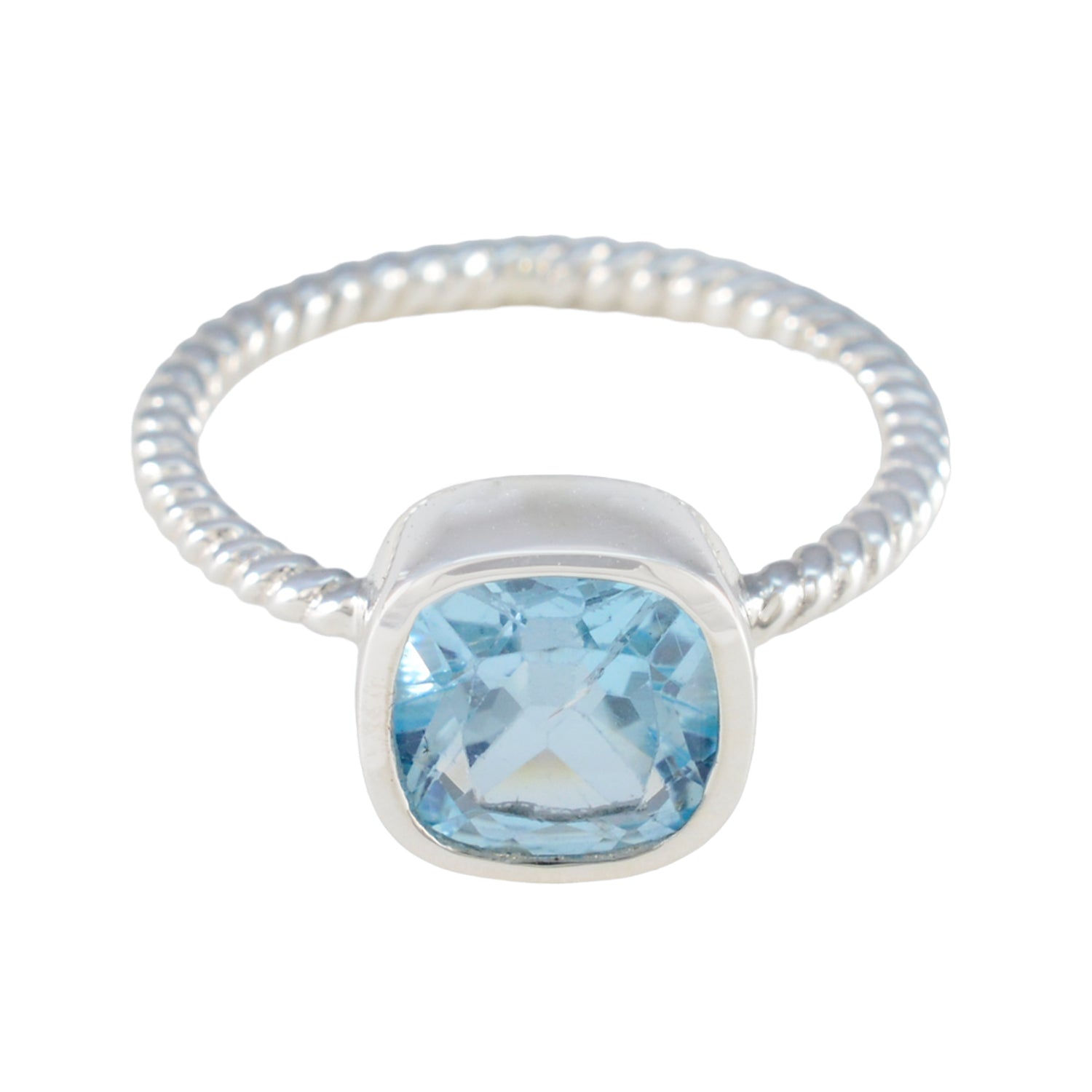 Hannah Fairytale Blue Solitaire Ring Blue Topaz Blue
