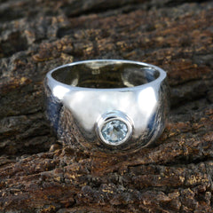 Sara Sophisticated Blue Solitaire Ring