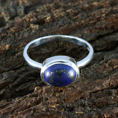 Hana Contemporary Blue Solitaire Ring