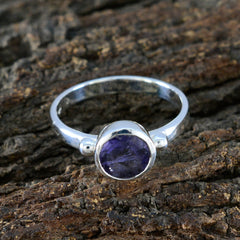 Eleanor Sophisticated Blue Solitaire Ring