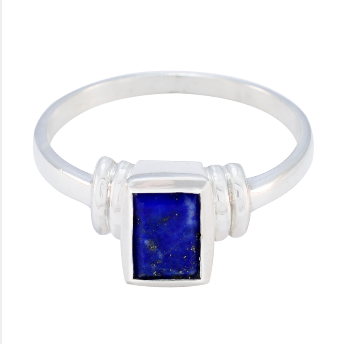 Sakura Luxurious Blue Solitaire Ring Lapis Lazuli Blue