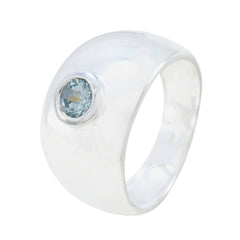 Sara Sophisticated Blue Solitaire Ring