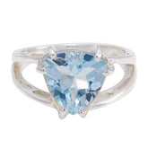 Eleanor Traditional Blue Solitaire Ring Blue Topaz Blue