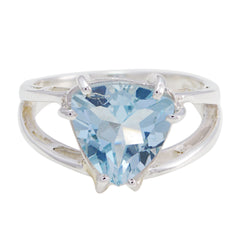 Eleanor Traditional Blue Solitaire Ring Blue Topaz Blue