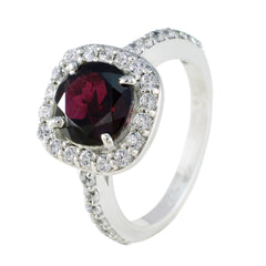 Harper Boho Red Halo Ring with Gemstone Accent