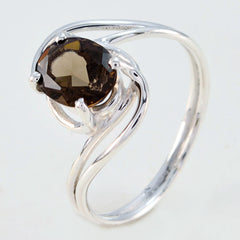 Alina Feminine Brown Solitaire Ring