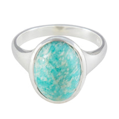 Ananya Contemporary Green Solitaire Ring Amazonite Green