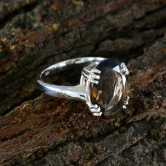 Layla Contemporary Brown Solitaire Ring