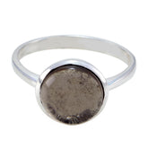 Amelia Glamorous Brown Solitaire Ring smoky quartz Brown