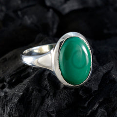 Natalia Contemporary Green Solitaire Ring