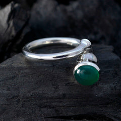 Kennedy Romantic Green Solitaire Ring