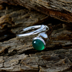 Kennedy Romantic Green Solitaire Ring