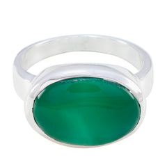 Constanza Abstract Green Solitaire Ring Green Onyx Green