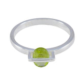 Liyana Luxurious Green Solitaire Ring Peridot Green