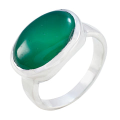 Constanza Abstract Green Solitaire Ring