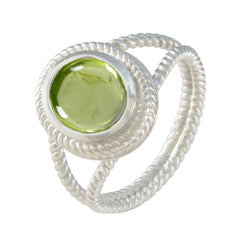 Joaquina Rope-Wire Green Solitaire Ring