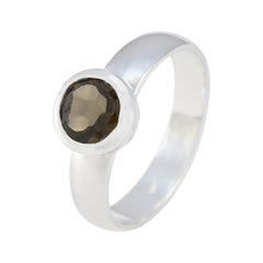 Dewi Luxurious Brown Solitaire Ring