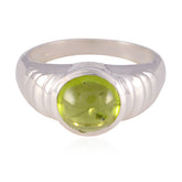 Natcha Luxurious Green Solitaire Ring Peridot Green