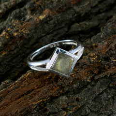 Addison Modern Solitaire Grey Ring Sterling Silver