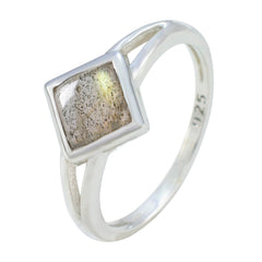 Addison Modern Solitaire Grey Ring Sterling Silver