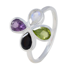Kristine Floral multicolor quarter Ring
