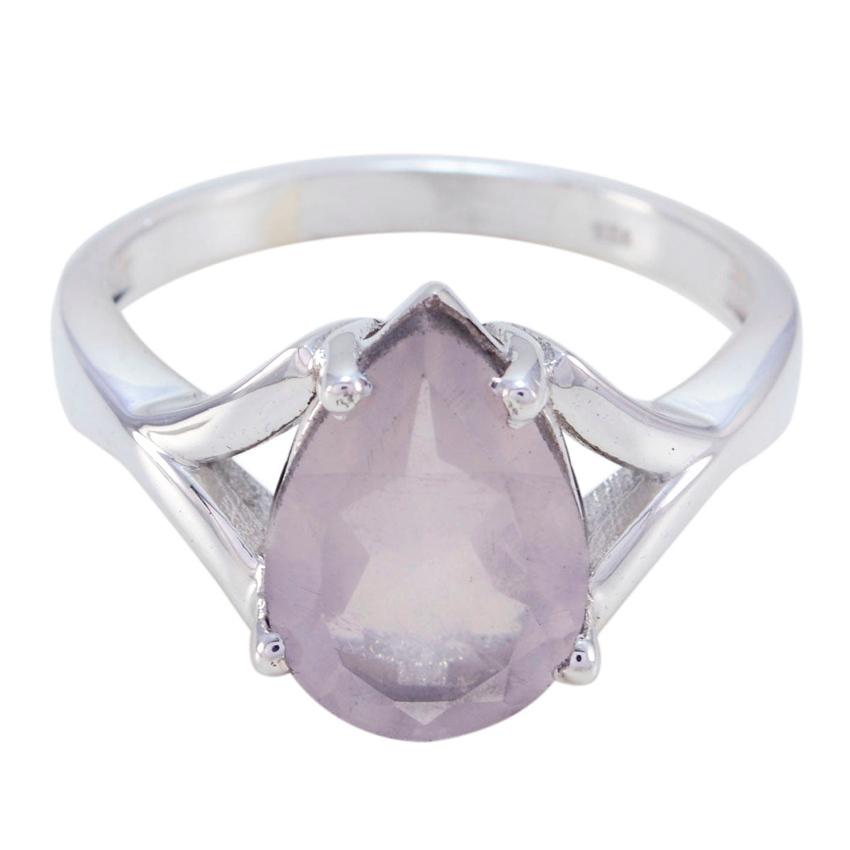 Valentina Promise Pink Solitaire Ring Rose Quartz Pink