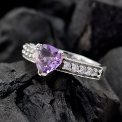 Ida Purple Gemstone Halo Ring with Diamond Accents