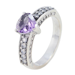 Ida Purple Gemstone Halo Ring with Diamond Accents