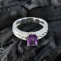 Andrea Abstract Purple Solitaire Ring