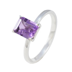 Liyana Elegant Purple Solitaire Ring for Women