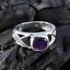 Ananya Contemporary Purple Solitaire Ring