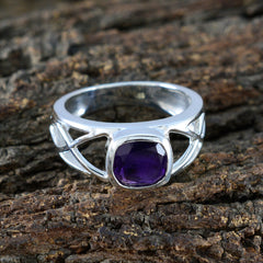 Ananya Contemporary Purple Solitaire Ring
