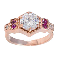Angeles Red Halo Engagement Ring with Rose Gold