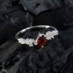 Chen Red Halo Gemstone Ring with Diamond Accents