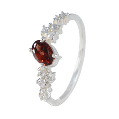 Chen Red Halo Gemstone Ring with Diamond Accents