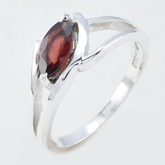 Aurora Red Solitaire Ring for Women with Elegant Gemstone