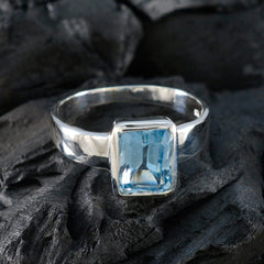 Savannah Cultural Blue Solitaire Ring