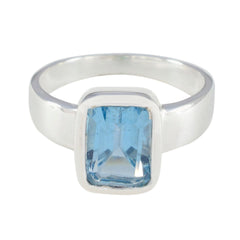 Savannah Cultural Blue Solitaire Ring Blue Topaz Blue