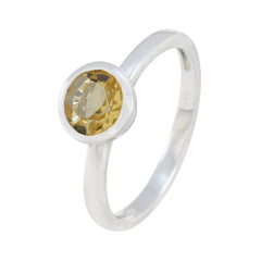 Hye-jin Trendy Yellow Solitaire Ring