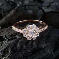 Ying White Halo Ring for Women with Sparkling Stones