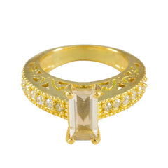 Isabella White Halo Ring for Women with Gold Detailing White CZ White