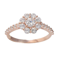 Ying White Halo Ring for Women with Sparkling Stones