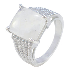 Natcha Abstract White Solitaire Ring