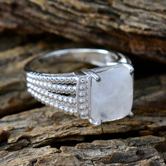 Natcha Abstract White Solitaire Ring